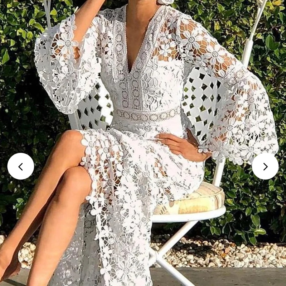 Gorgeous white lace dress